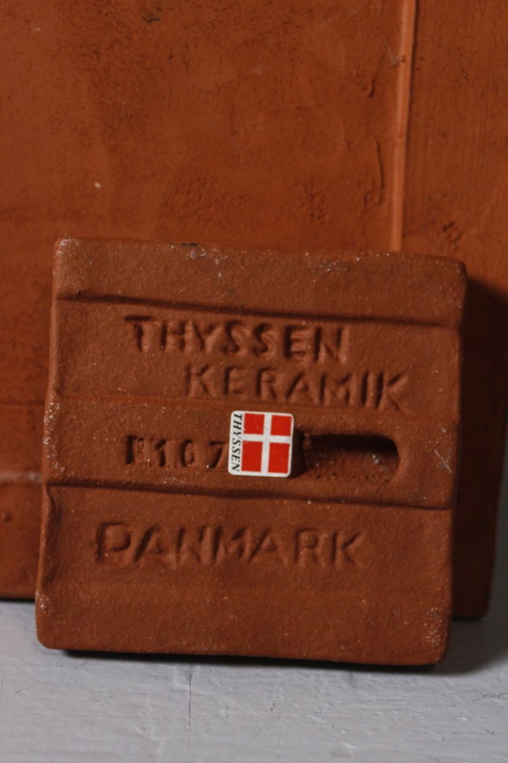 Thyssen Keramik Denemarken jaren 1950 - Viking Drakkar decoratieve tegelset – Wanddecoratie, Ceramic (photo 11 of 11)