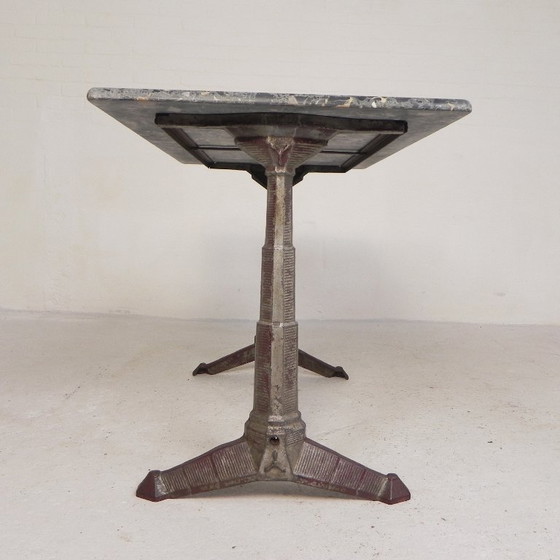 Bistro table with marble top on a cast iron frame, 1930s – Dining tables (photo 9 of 24)