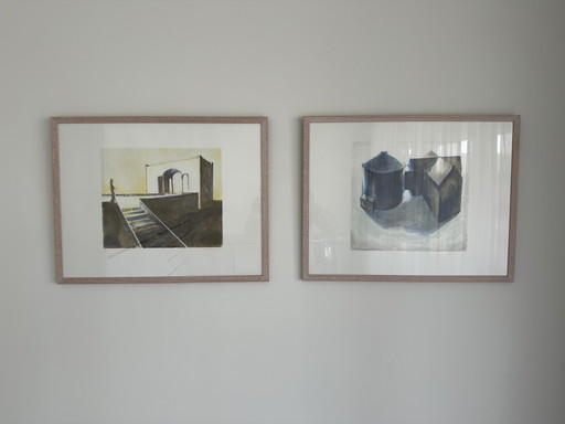 2 lithographs by Ardi Brouwer