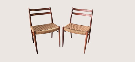 Arne Wahl Iversen (1927-2016) - Paar stoelen van Glyngøre Stolefabrik, DK, circa 1950-1960