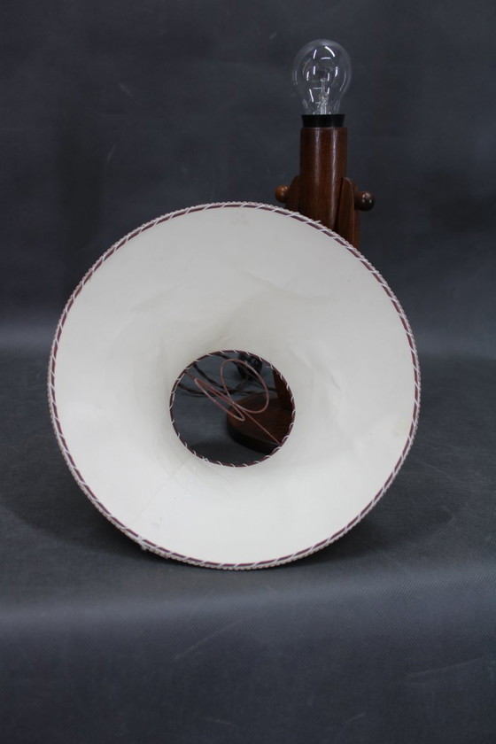 Image 1 of Lámpara de mesa o de pared de roble de los años 60, Checoslovaquia