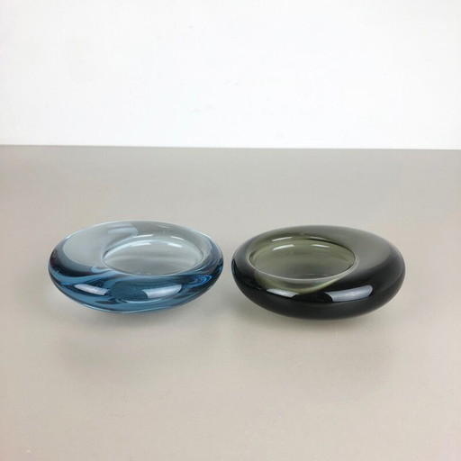 Ensemble de 2 bols vintage en verre par Per Lutken
