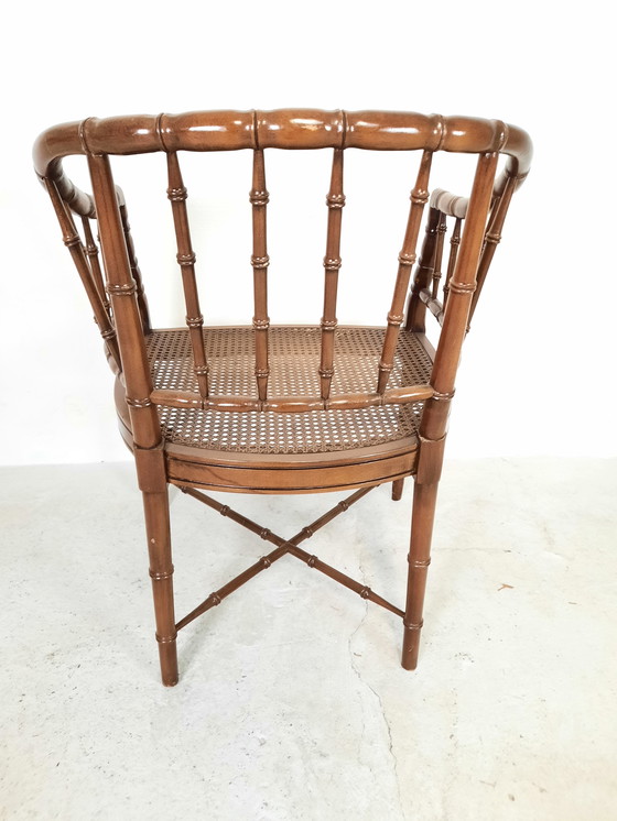 Image 1 of Englischer Regency-Sessel aus Bambus