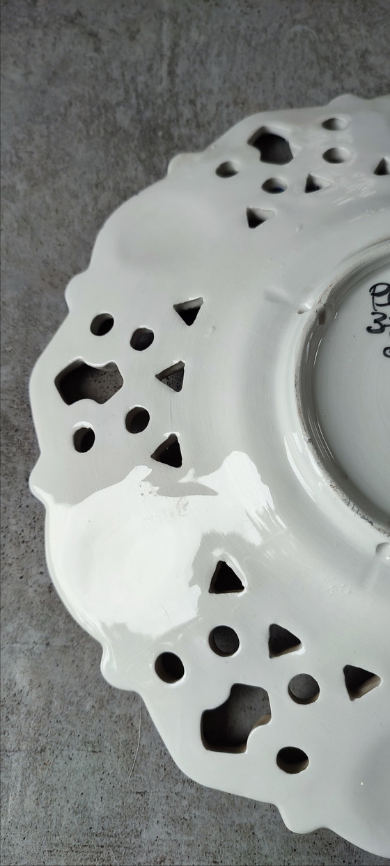 Image 1 of Breton earthenware plate signed