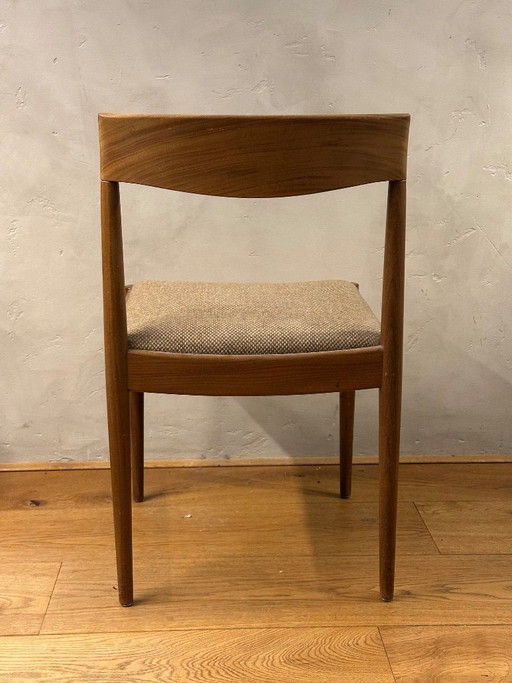 4 x houten stoel, vintage jaren '60, (naar model van) Lübke