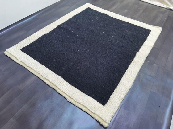 Large Authentic Handmade Black Berber Rug 3/4 M – Ahrend, Rugs & carpets, Wool (photo 3 of 7)