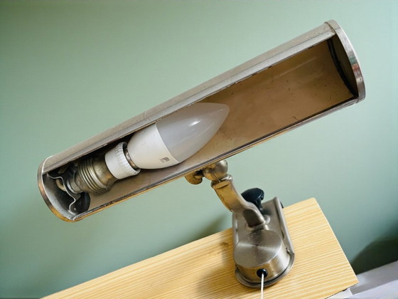 Image 1 of Industrial style aluminium shelf or picture llight with clamp