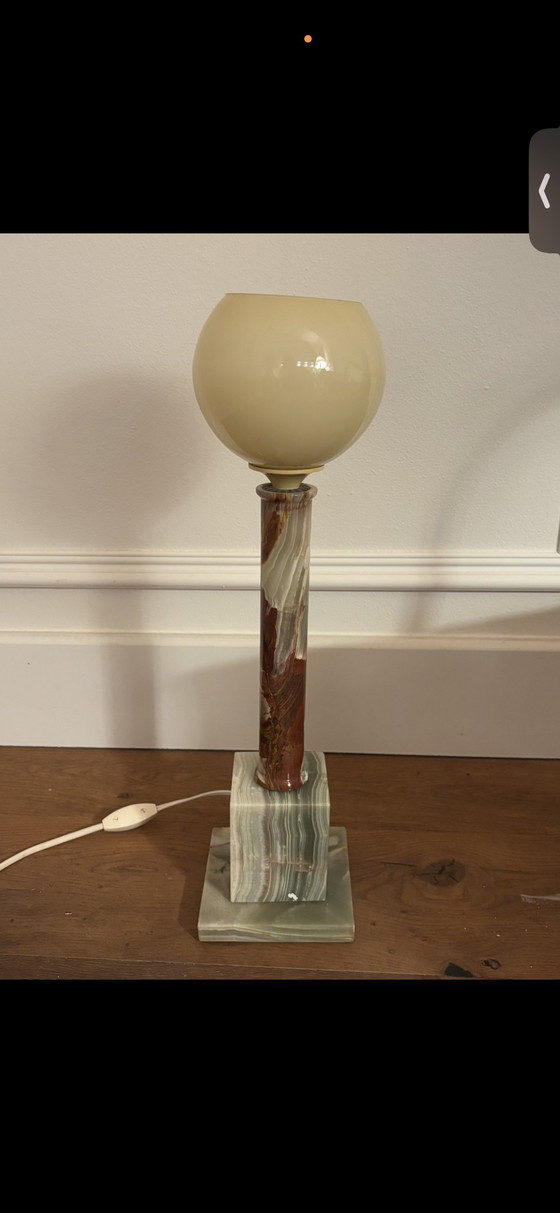 Image 1 of Lampada in onice art déco