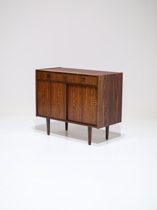 Dänischer Vintage-Schrank aus Palisanderholz mit Schiebetüren und Schublade