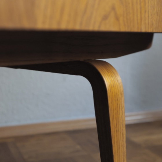 Image 1 of ❤️Hellerau Cultural Furniture linnenkast Franz Ehrlich serie 427 DDR midden 20e eeuw Bauhaus GERESTAUREERD