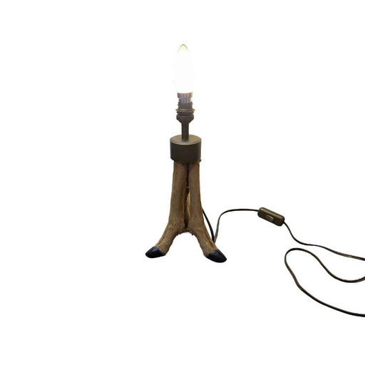 Vintage French deer leg table lamp, 1950s/60s – tafellampen, Other