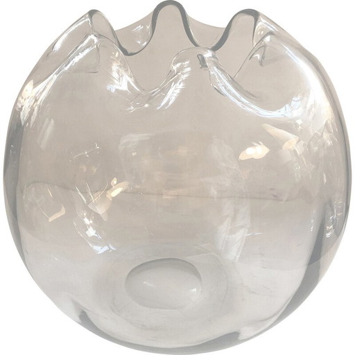 Vase vintage en verre soufflé de Murano
