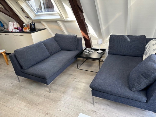 Deux canapés Charles de B&B Italia - Design et confort supérieurs
