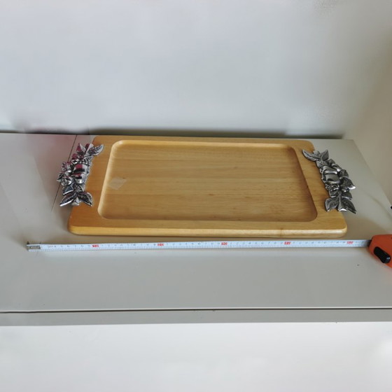 Image 1 of HOUTEN EN TINNEN SCHAAL