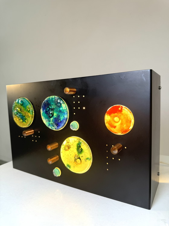 Image 1 of C-1701 KOLLAGEN-WANDLEUCHTE VON WILLEM VAN OYEN FÜR RAAK AMSTERDAM, NIEDERLANDE 1960er Jahre