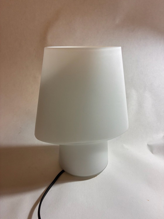 Habitat FLORE Table Lamp – French Design – Opal White – Glass (photo 9 of 10)