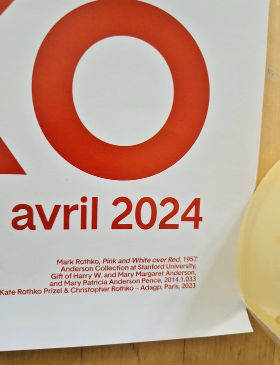 Image 1 of Mark rothko poster vuitton fondation Paris design serie 2