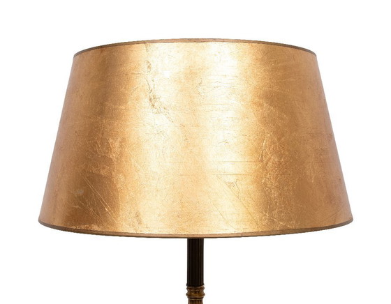 Image 1 of Deknudt Onyx Floor lamp side Table 1970s Belgium
