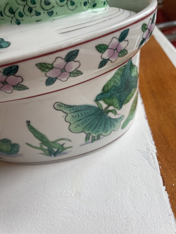 Image 1 of Stoofschaal en céramique chinoise vintage