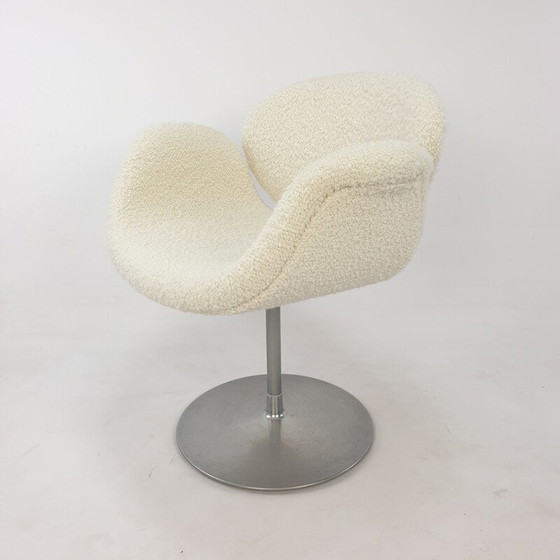 Image 1 of Fauteuil vintage Tulip blanc par Pierre Paulin pour Artifort, 1980