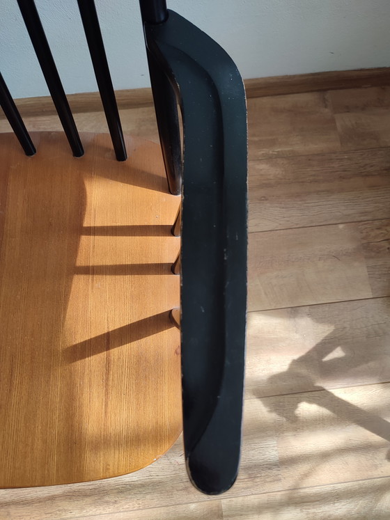 Image 1 of Silla escandinava de huso, silla de huso de madera