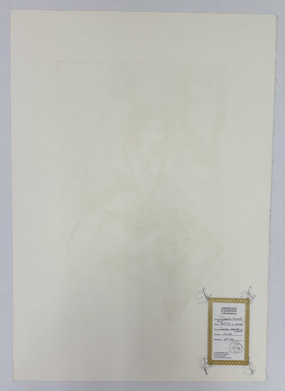 Image 1 of Gravure de Roberta Correnti, 50 x 70 cm, jeu d'échecs, figuratif