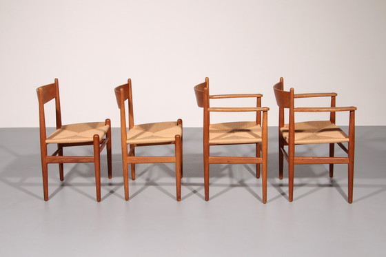 Image 1 of Dining chairs by Hans Wegner for Carl Hansen & Søn, Denmark 2 CH37 and 2 CH36