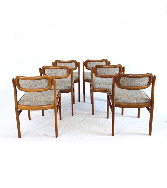 Image 1 of 6x Dining chair Johannes Andersen, Uldum Møbelfabrik '60