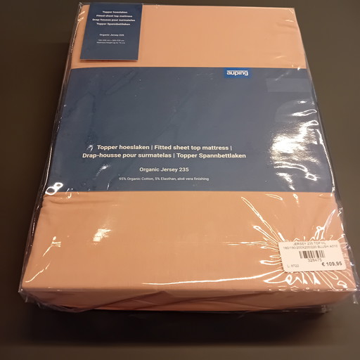 Lenzuolo con angoli elasticizzati Auping color cipria 180 x 210 cm