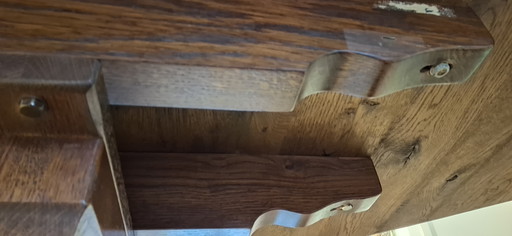 tavolo in rovere a 6 angoli