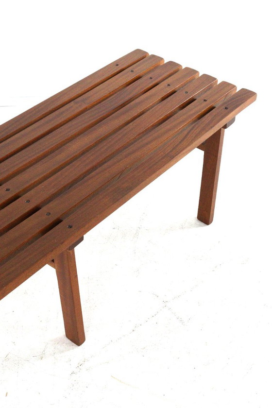 Vintage Wooden Slatted Bench 'Odijk' Midcentury – Benches (photo 6 of 15)