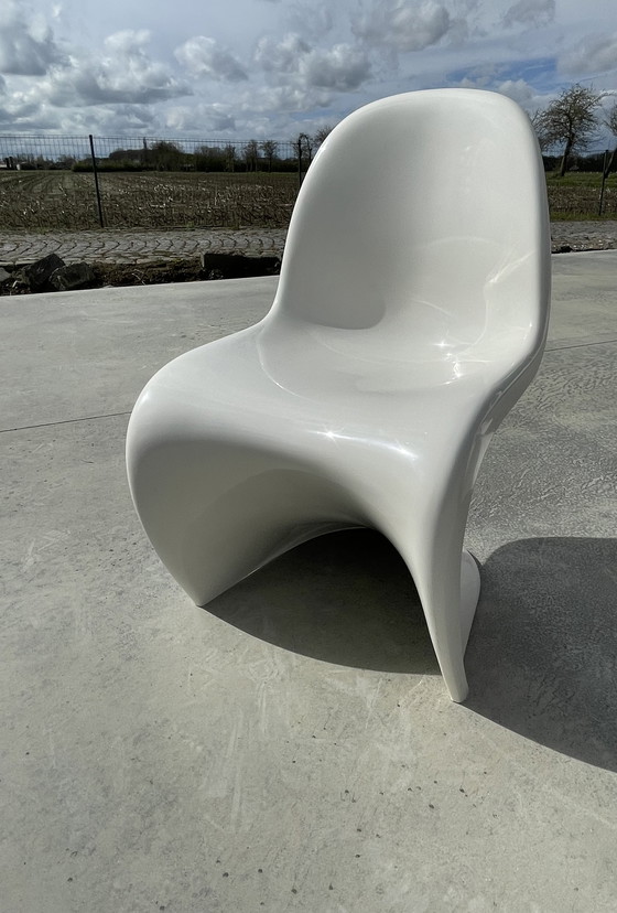 Image 1 of Set van 6 Panton chair Herman Miller wit