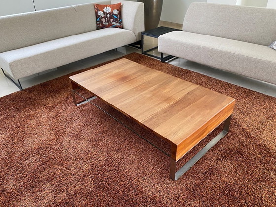 Image 1 of Leolux cherry wood coffee table