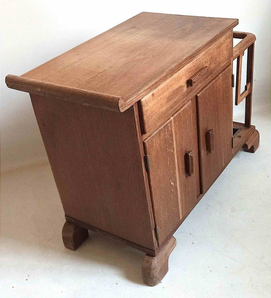 Image 1 of Klein art-deco kastje voor in de hal, 80 cm breed