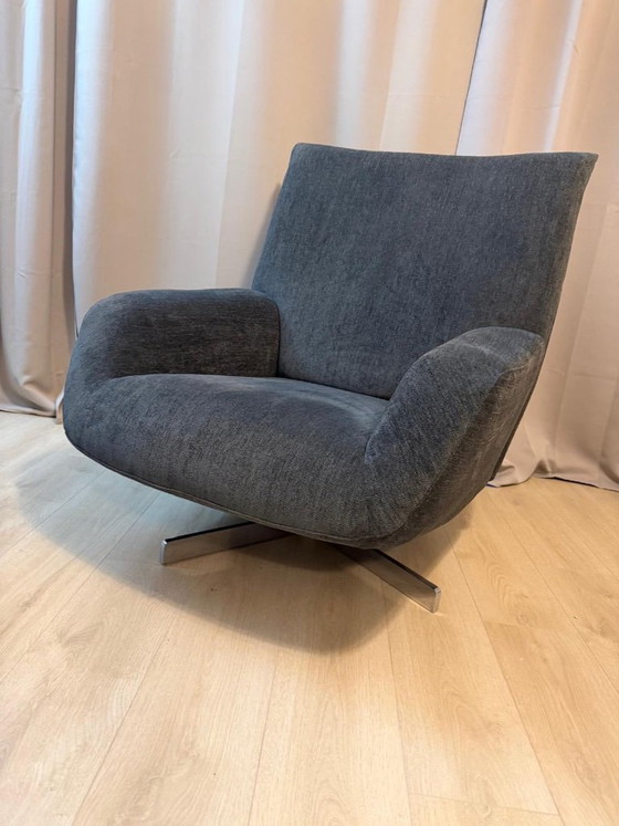 Edra Standard 3-Seater Sofa & 2 Edra Chiara Armchairs SET, Anthracite Grey Designer Set, Seating area, Metal (photo 5 of 8)