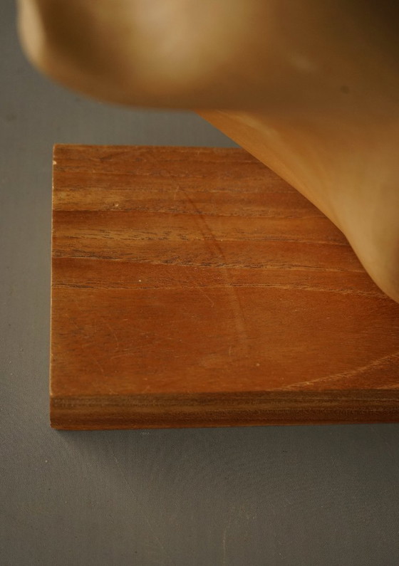 Image 1 of Scultura astratta in legno di melo intagliato, anni '80