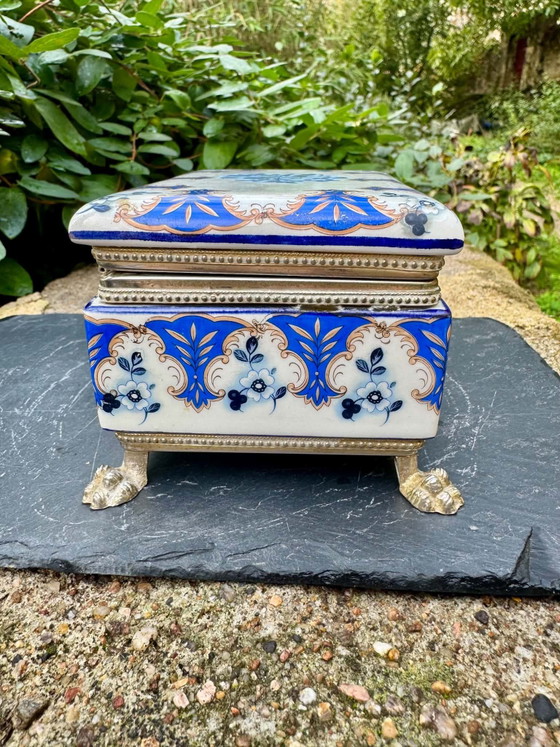 Porcelain jewelry box Florence 60s, Decorative Objects, Multi Color (photo 9 of 10)