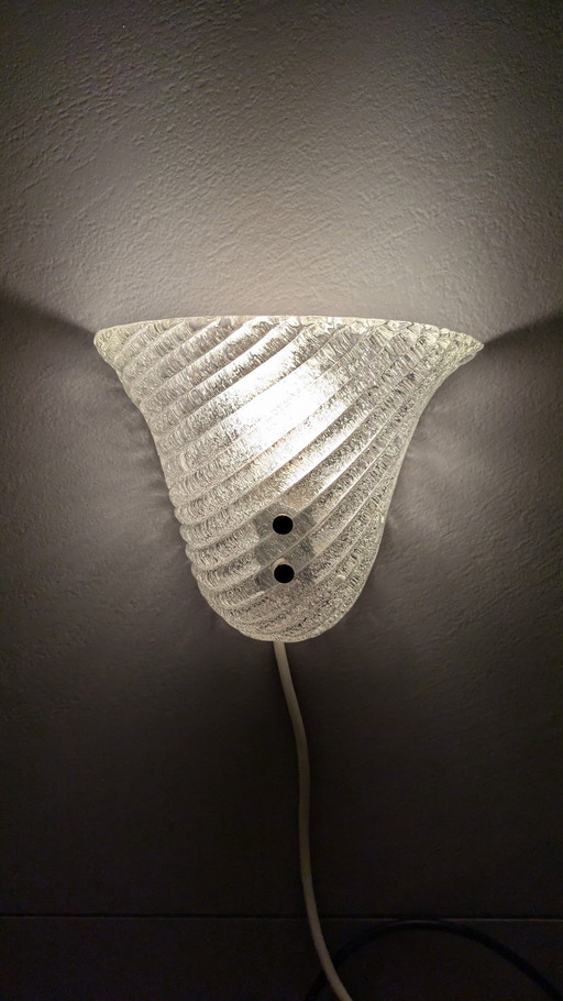 Vintage Murano-style wall lamp – Massive, 1970s