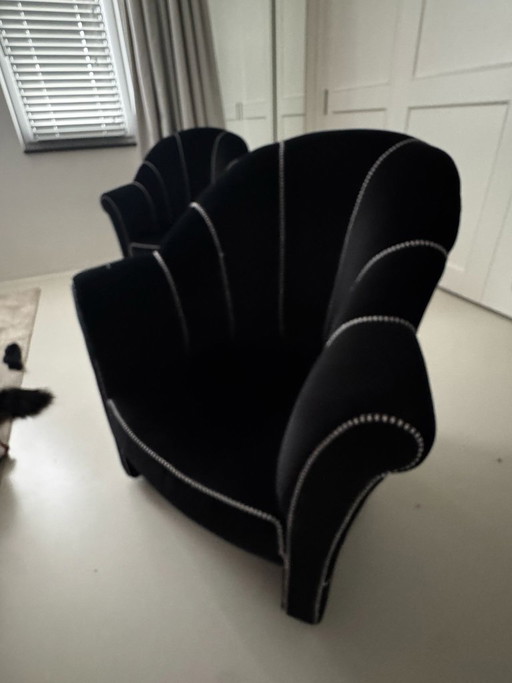 Fauteuil Koller de Wittmann Haus par Josef Hoffmann (2x)