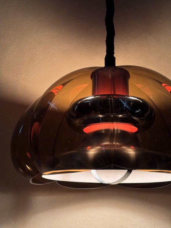 Vintage Dijkstra Flower Power Space Age Pendant Lamp 1970s – Dijkstra Lampen, Plastic (photo 5 of 7)