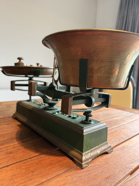 Balance vintage Force 2 kilos – Objets déco, Cast Iron, Brass (photo 5 of 11)