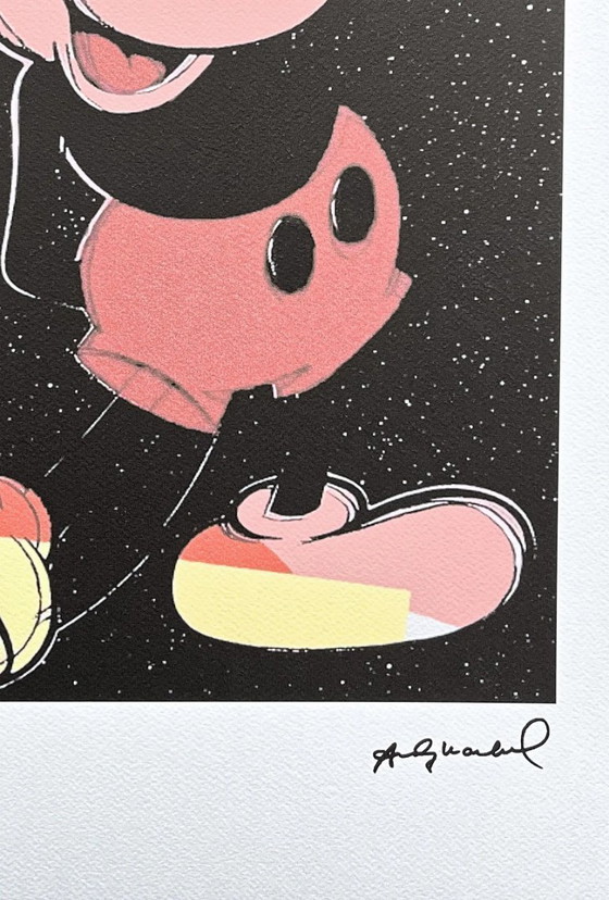 Geïnspireerd door Andy Warhol, Mickey Mouse, jaren 80, lithografie – Litho's & Zeefdrukken, Paper (photo 4 of 7)