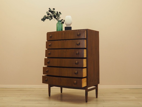 Image 1 of Walnut chest of drawers, Danish design, 1960s, designer: Kai Kristiansen