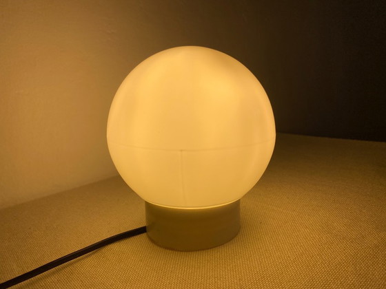 Lampada Vintage Space Age in Vetro Opale per Parete e Soffitto, Anni '70, Applique, Bianco (foto 7 di 7)