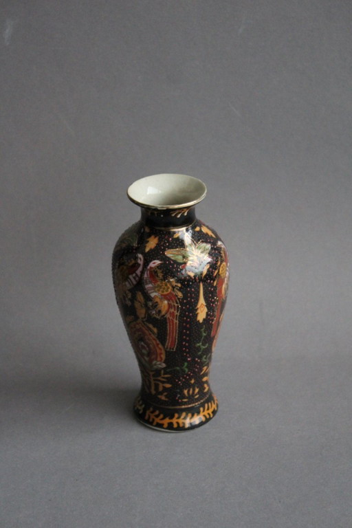 Piccolo vaso antico in porcellana cinese, dipinto a mano, 15 cm