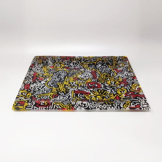 Image 1 of Plateau de service Keith Haring Pop Art des années 1990, par Café des Arts.