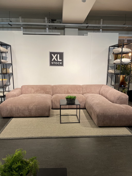 XL Stock Roze Rib U-Bank