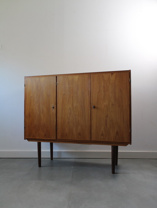 Vintage Danish Highboard in Teak By S.T.M. Møbler