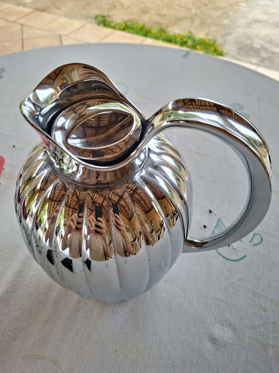 Thermoskanne – Georg Jensen, Tischdekoration, Kunststoff, Chrom (photo 6 of 6)