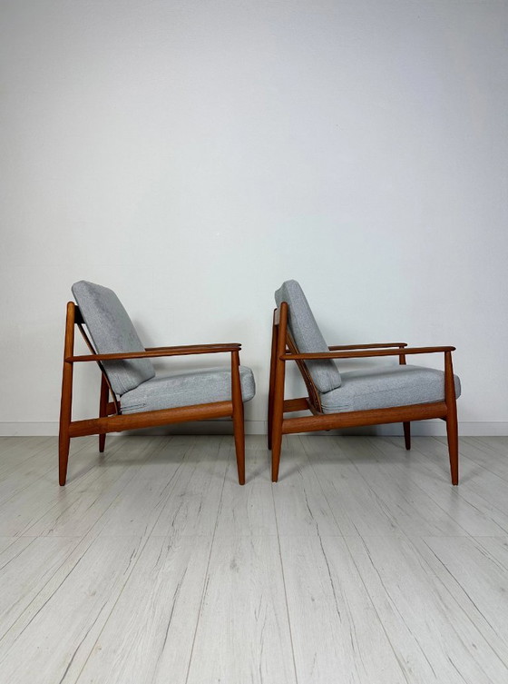 Image 1 of 1/2 Vintage Model 118 Teakhouten Loungestoel van Grete Jalk voor France & Daverkosen, Deens design, jaren 1950